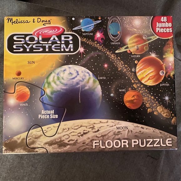 Solar system floor puzzle Melissa & Doug NEW - Picture 1 of 4
